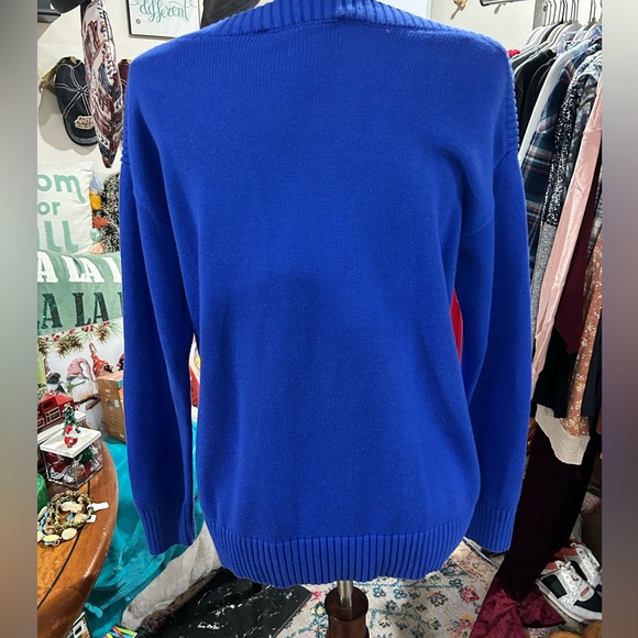 LOFT 100% Cotton Royal Blue Sweater Size Small - Picture 8 of 8